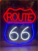 Route 66 LED Light Up Sign