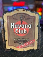 13 x 10” Wooden Havana Club Sign