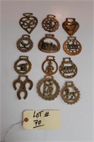 LOT OF HORSE BRASS (12)