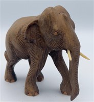 Wooden hand crafted elephant