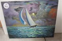 AMATURE ART (SAILING SHIP STORM)