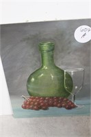 AMATURE ART (WINE BOTTLE AND GRAPES)
