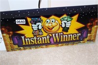 "INSTANT WINNER" GLASS REPLACEMENT FOR SLOT MACHIN