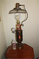 UNIQUE GAS LAMP REPURPOSED TO ELEC LAMP