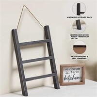 GenMous 3 Tiered TeaTowel Ladder with KitchenSign