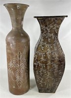 Decorative Metal Floor Vases