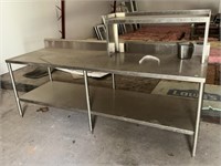 STAINLESS TABLE - 96" X 30" X 41"