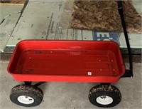 CHILD'S RED PULL WAGON
