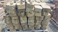 2 pallets of retaining blocks. Blocks are