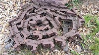 Used trencher chain for decoration or art