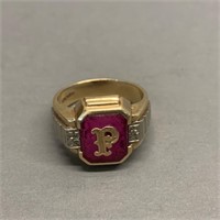 10K Gold Signet Ring 8.2 Grams Size 10