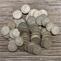(60) 1960 Canada 25 Cent Pieces Loose