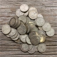 (63) 1962 Canada 25 Cent Pieces Loose