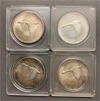 (4) 1867-1967 Canada Centennial Dollars