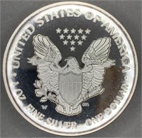 USA 2000 1Oz Fine Silver Dollar Mint State