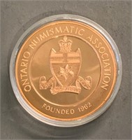Ontario Numismatic Assoc 2013 Convention Token
