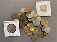 Group of World Coins as Found-Loose