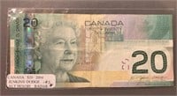 2004 "Radar" Canada Jenkins/Dodge $20 Bank Note