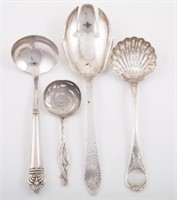 (4) SILVER & STERLING SERVING PIECES