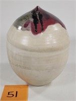 Art Pottery Glazed Pinched Vase