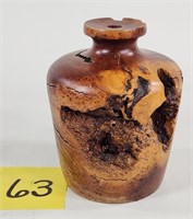 Burl Wood Artist Vase