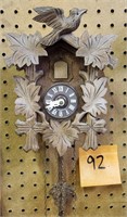 Fancy W. Germany Cuckoo Clock With Weights