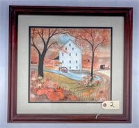 "Autumn at Silver Lake Mill" by P. Buckley Moss