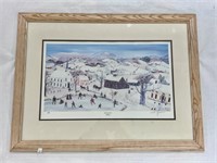 "Skating Party" by Will Moses Framed Print