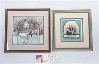 (2) Framed P. Buckley Moss Prints