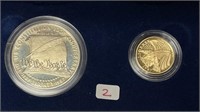 1987 $5 Gold Coin and Silver Dollar Set