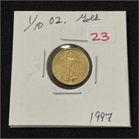 1997 Fine Gold $5 Coin - 1/10th oz.