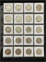 20 Kennedy Silver Half Dollars - All 1964