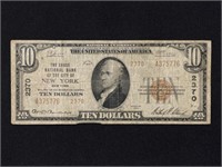 1929 $10 Brown Seal The Chase National Bank of NY