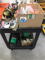 Uline Utility Cart WITH Contents