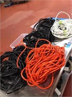 Assorted Multi Plug Cords and Extension Cords