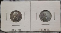 2- 1943 Steel Pennies