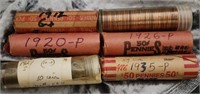 6- Rolls of Lincoln Cents