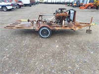 Trailer w/ Mounted Motor and Transmission