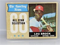 1968 Topps Sporting News Lou Brock #372