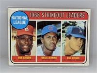 1969 Topps 68 Leaders Gibson Jenkins Singer #12