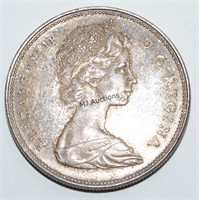 Queen Elizabeth Canada Silver Dollar 1965