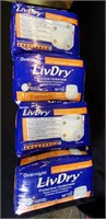 (4 )16 Count Size L Liv-Dry Protective Underwear
