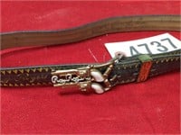 VINTAGE AUTHENTIC ROY ROGERS BELT WITH BUCKLE BY V