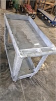 Rubbermaid rolling cart. Approximately 34x18x32