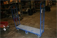 Steel rolling cart. Approximately 5ftx5ftx12in