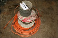 Spools of COAX cable, heat tape wire