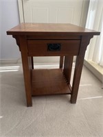 Mission Style Wood end Table       - FL