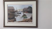 "The Lobster Fisherman" signedby Donald Curley-T