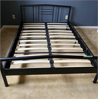 Double black metal bed frame - IKEA - FL