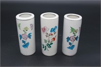SET OF 3 SMALL CHINESE VASES